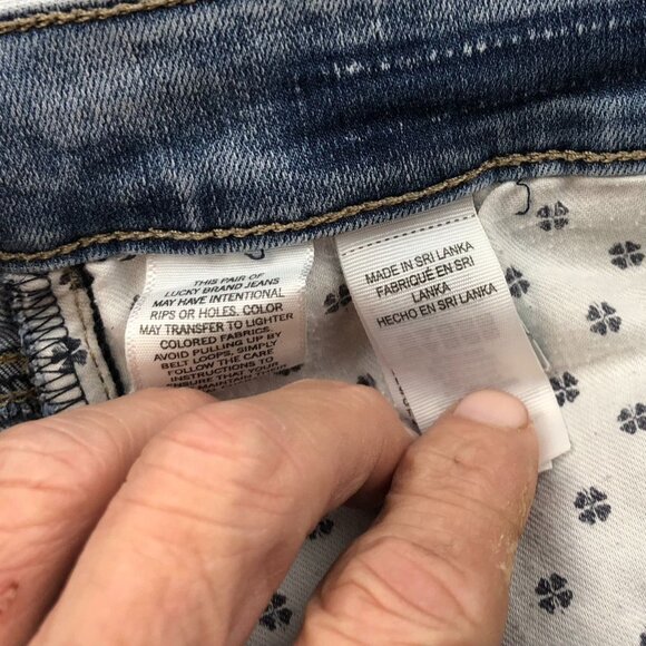 Lucky Brand Womens Ankle Cheville Jeans Size 2/26 Straight Leg Blue Denim Casual - Picture 14 of 16